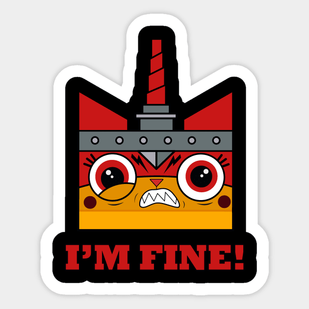 Lego unkitty Sticker by BrainDrainOnly